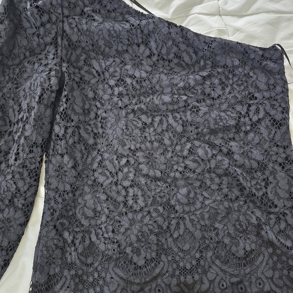 Leyden Charcoal Whimsigoth Lace Blouse Size XS - Picture 2 of 3